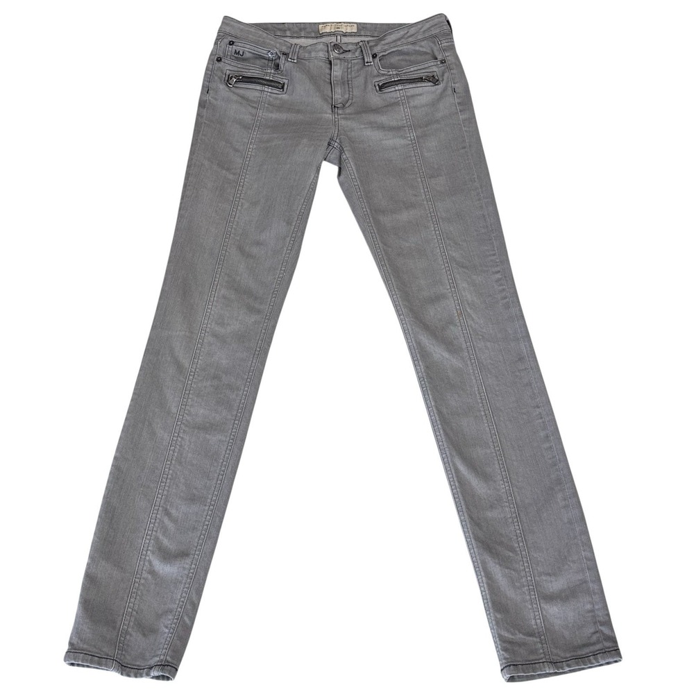 Marc By Marc Jacobs Gray Zip Skinny Tapered Moto Skinny Jeans Size 29 Stretch